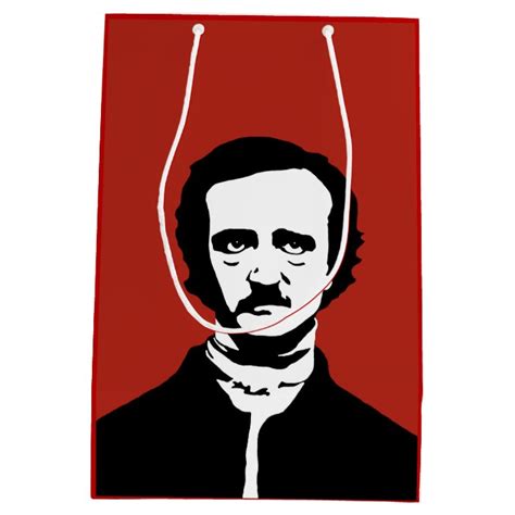 Edgar Allan Poe Silhouette Medium Gift Bag | Zazzle.ca