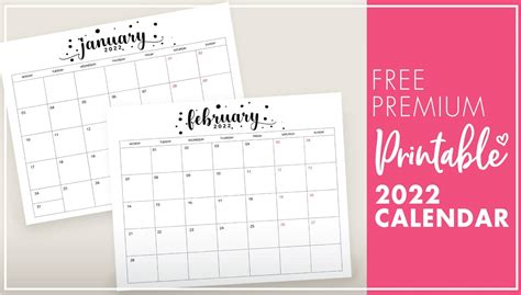 Printable 2022 Calendar Template - World of Printables