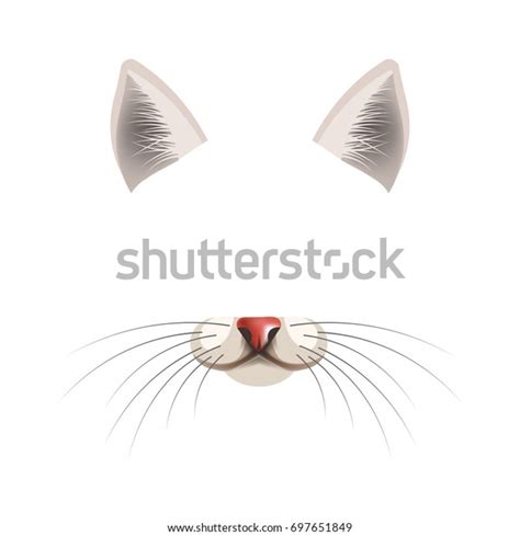 Cat Animal Face Filter Template Video Stock Vector (Royalty Free) 697651849 | Shutterstock