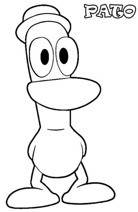 Pato Basico para colorear, imprimir e dibujar –ColoringOnly.Com