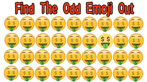 Sad emoji odd one out emoji game no 05 spot the odd emoji one out find the difference emoji ...