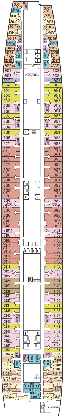 Just Cunard Cruises QE2 Deck Plans and Categories Queens Grill Princess Grill Caronia Mauritania