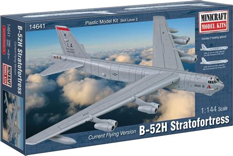 Minicraft B-52H Stratofortress Model Building Kit, 1/144 Scale ...