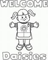 Scout Coloring Girl Pages Juniors Sheets Scouts Junior Girls Color  sketch template
