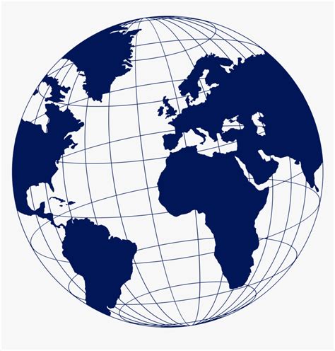 Globe World Map - World Travel Icon Png, Transparent Png - kindpng