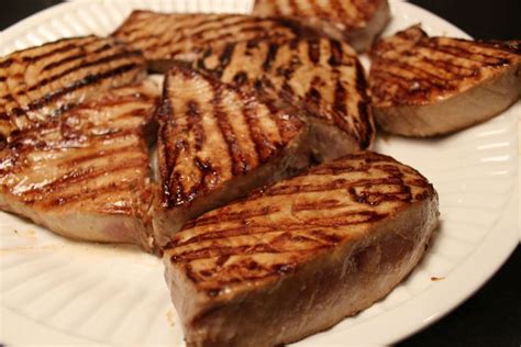 Grilled Tuna Steak Recipe with Wasabi Mayo - How to Grill Tuna Steaks ...