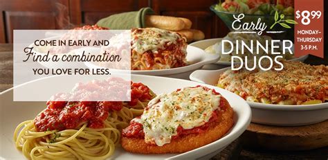 Early Dinner Duos | Specials | Olive Garden Italian Restaurants