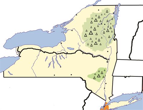 New York State Physical Features Diagram | Quizlet