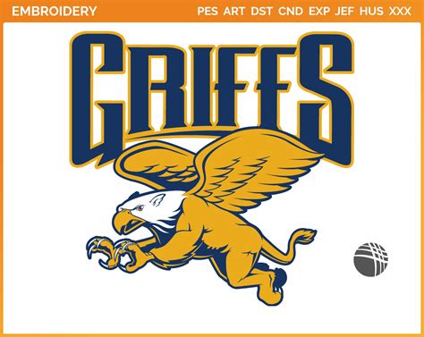 Canisius Golden Griffins - Alternate Logo (2006) - College Sports Embroidery Logo in 4 sizes & 8 ...