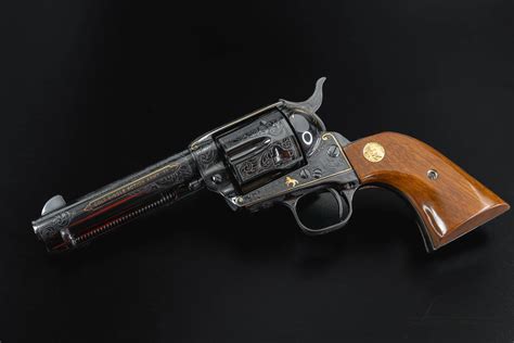 Colt SAA Gold Inlay Engraved Revolver | Luxus Capital