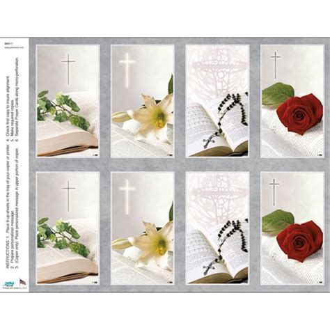 Bible Assortment Print Your Own Prayer Cards - 25 Sheet Pack