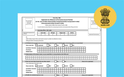 Form 49A for PAN Card: Documents, Fees, and Online Submission