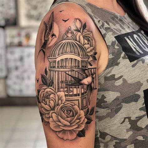 Pin by corinne on tattoos | Birdcage tattoo, Cage tattoos, Sleeve tattoos