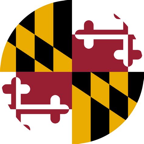 Maryland State Flag, Background Transparent PNG