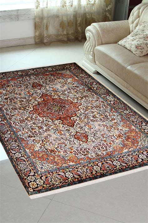 5x7 Medallion Silk carpet | Kashmir Silk Rug | Rugs and Beyond