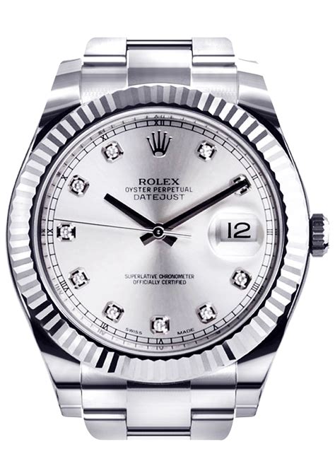 Rolex Datejust 2 | Stainless Steel | 18K White Gold Bezel | 41 Mm ...