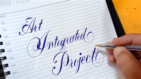 How to Write Art Integrated Project in Beautiful Calligraphy writing ...