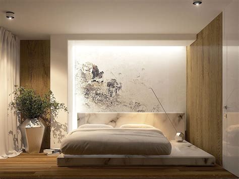 soothing... unique bedroom design | marble platform bed + love that ...