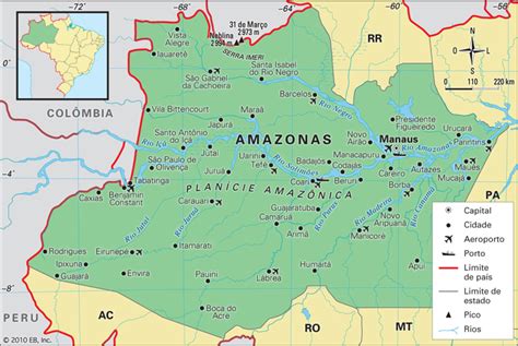 Blog de Geografia: Mapa do Amazonas