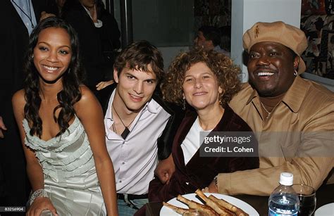 Zoe Saldana, Ashton Kutcher, Amy Pascal and Bernie Mac News Photo - Getty Images