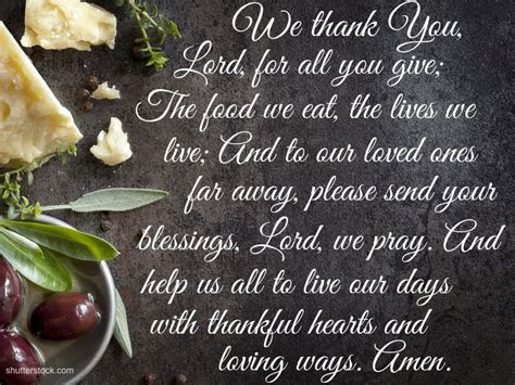 5 Great and Quick Prayers Before Meals - All things good... - Beliefnet ...