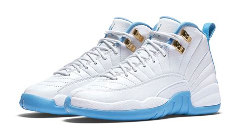 Air Jordan 12 GS White Metallic Gold University Blue - Sneaker Bar Detroit