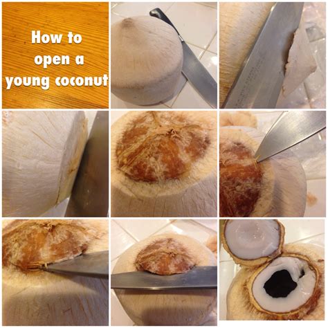 How to open a young coconut easily with a knife - Blondie's Paleo ...