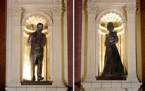 King Charles unveils bronze statues of Queen Elizabeth and Prince Phillip