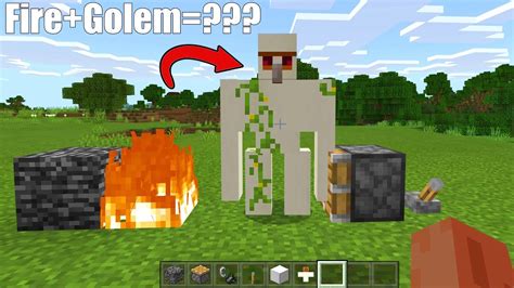 Fire + Golem = ??? (Minecraft) - YouTube