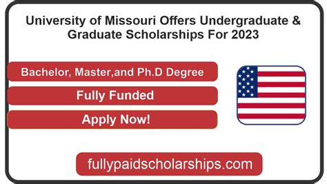 University of Missouri Offers Undergraduate & Graduate Scholarships For 2023!! Study In USA ...