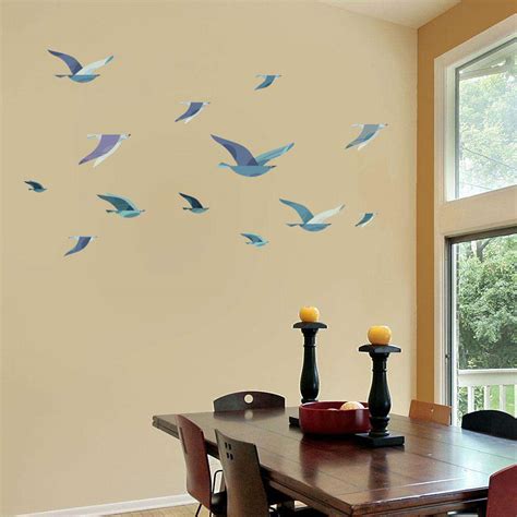 Flock of Sea Birds Wall Decals