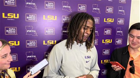 LSU defensive back Andre Sam Army postgame interview - YouTube