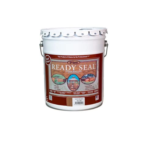 Ready Seal 5 Gal. Dark Walnut Exterior Wood Stain and Sealer-525 - The ...