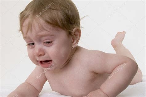 Crying small child, lying on floor — Stock Photo © imagerymajestic #1649091