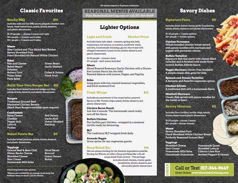 Catering Menu Design: 26 Amazing Examples - Nuphoriq