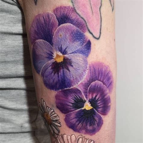 My favorite Purple tattoo Viola Tricolor ~.~ | Purple flower tattoos, Purple tattoos, Violet ...