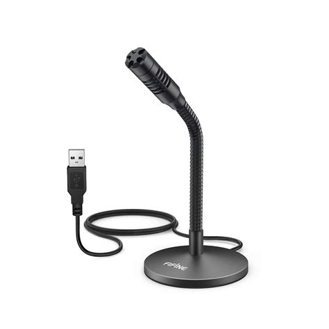 Buy FIFINE Mini Gooseneck USB Microphone for Dictation and Recording ...