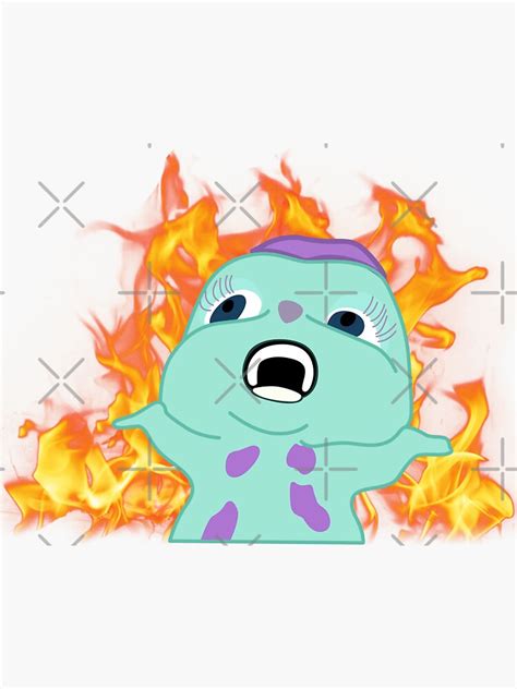 "Bibble Fire Meme" Sticker for Sale by FanBehavior | Redbubble