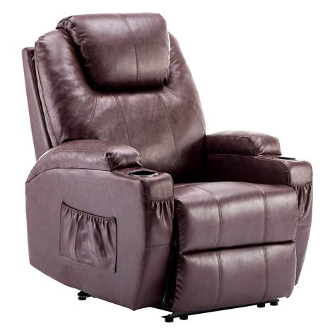 Power Reclining Sofa With Massage Heat And Cup Holder Cooling - Sofa ...