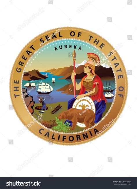 Vector Great Seal State California Stock Vector (Royalty Free ...