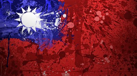 Flag of the Republic of China wallpaper | Taiwan flag, Painting, China flag