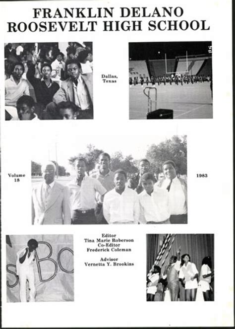 Explore 1983 Roosevelt High School Yearbook, Dallas TX - Classmates