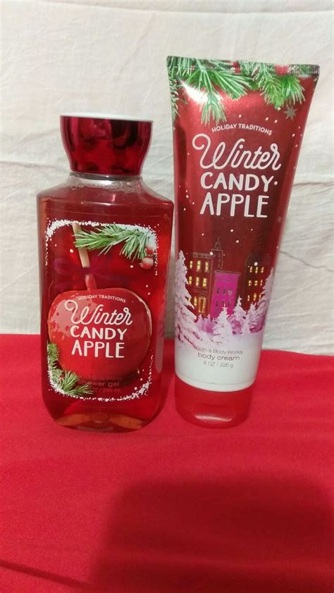 New Bath and Body Works Winter Candy Apple Shower Gel and Lotion (If ...