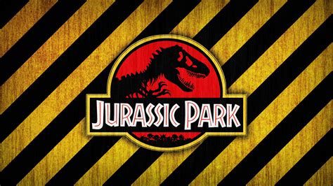 yellow, jurassic, 2K, logo, park, jurassic park, bones, red, black HD Wallpaper