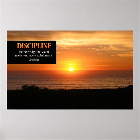 Discipline Motivational Poster Print | Zazzle