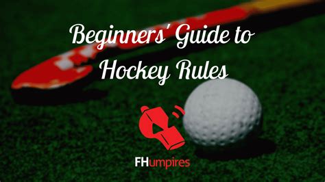 Beginners' guide to hockey rules - The Hockey Site