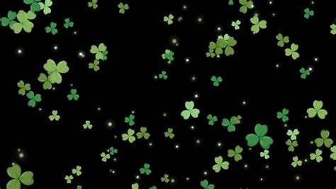 Clover Leaf Falling Alpha Motion Background 00:10 SBV-347168720 ...