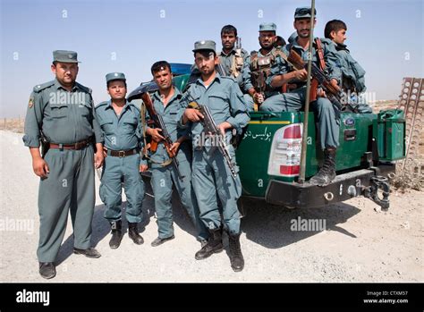 Afghan national Police officer on duty in Kunduz, Afghanistan Stock Photo - Alamy