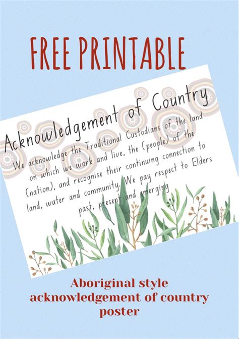 Aboriginal Welcome Poster and Acknowledgement of Country Poster| Classroom decor | Aboriginal ...