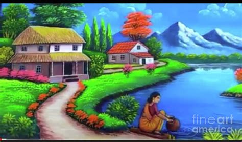 Indian village culture Drawing by Ishwar Lal - Pixels